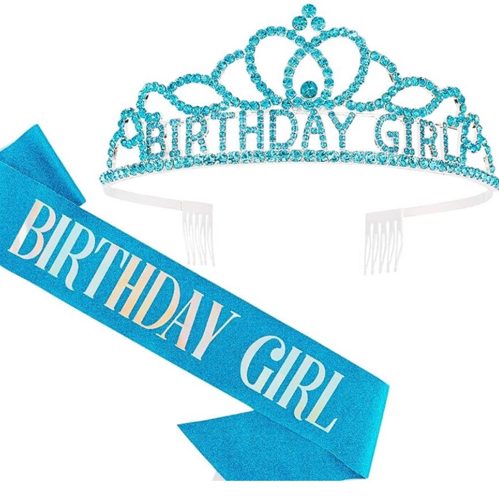 - Birthday girl tiara and sash